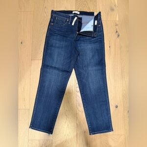 Women’s Madewell Dark Blue Stovepipe Jeans NWT